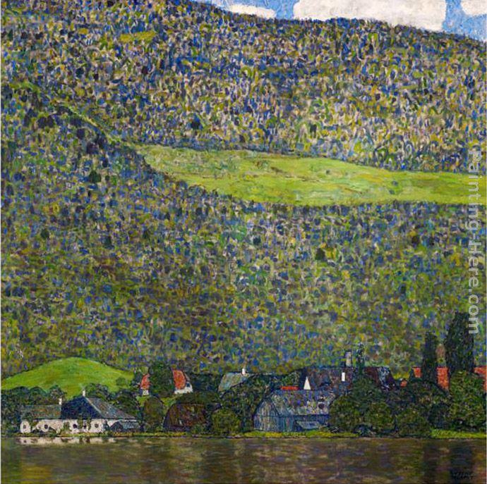 Gustav Klimt Unterach on Lake Attersee, Austria